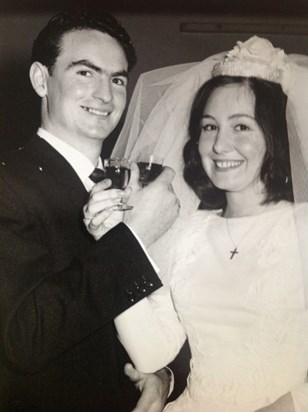 Sheila and Martin on their Wedding Day