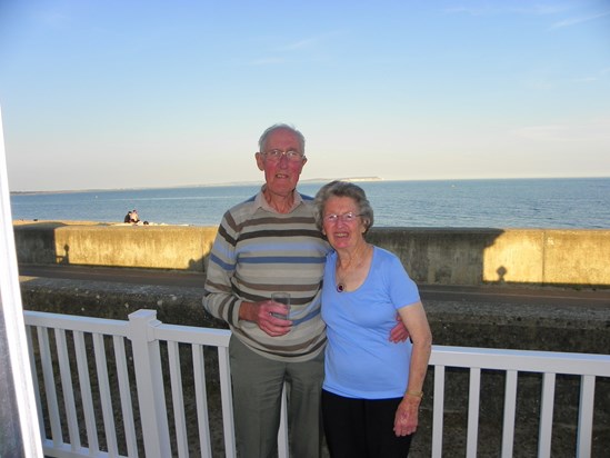2007 - Jack and Joan - Promenade overlooking the Needles, Isle of Wight