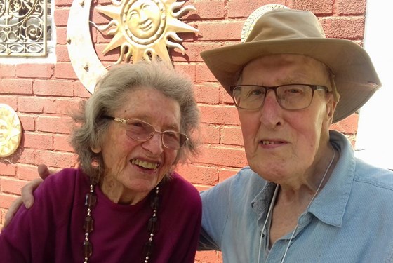 2018 - Jack and Joan at Home Relaxing in Garden