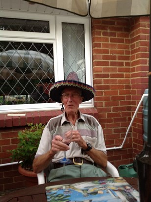 2012 - Jack and Family Enjoying a BBQ wearing one of the Sombreros worn by the 4 Off Spring