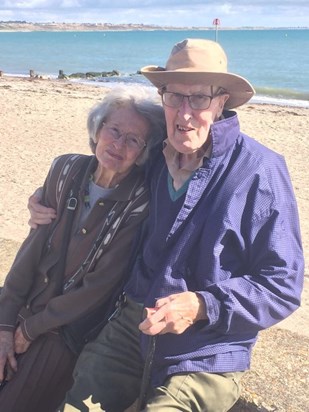 2017 - A Loving Walk on the Avon Beach with his Wife