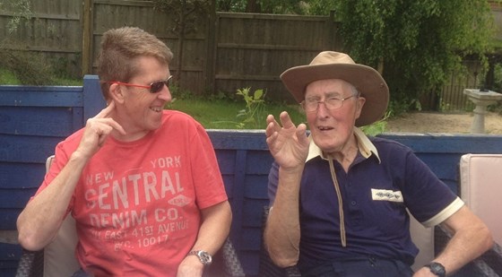 2015 - Dad Sharing a funny story with Steve