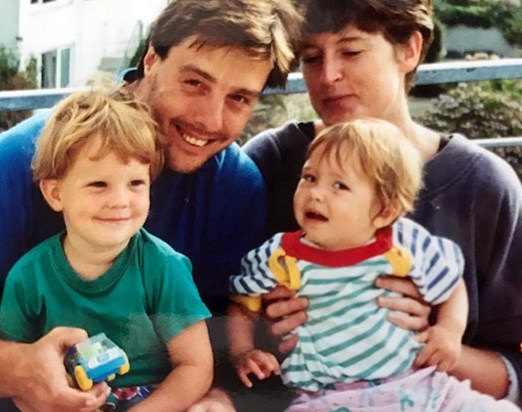 1992 - Andy & Pauline with Andrew and Annie