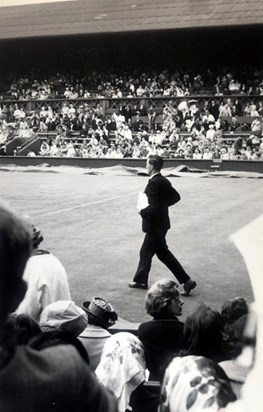 1969 -Jack Baxendale Wimbledon Walking Out on Centre  Court