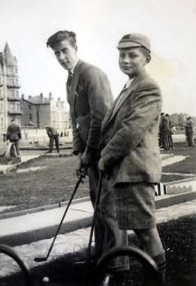 1938 - Jack Playing Crazy Golf Young Lad
