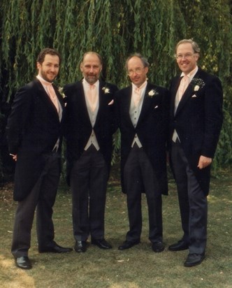 The Blackley clan - Steven, John, Michael and Quintin, 5th August 1989