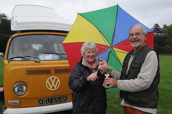 A proud moment when Mum and Dad won a trophy at the Berkely VW Show 2013. 