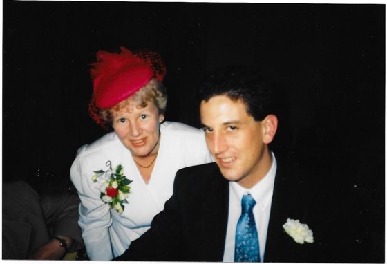 Debby and James 27th April 1991 at Richard and Anne's wedding