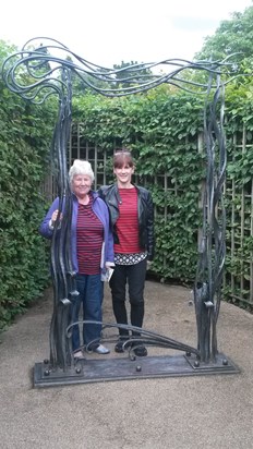Mum and me Hampton court maze 20tyh Sept 2016