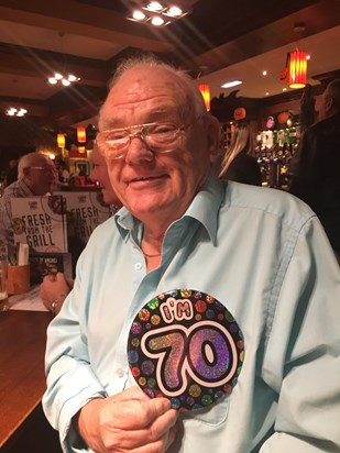 70th Birthday meal 