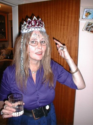 Mum loved dressing up for a party! 