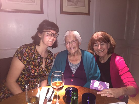 Granny's 98th Birthday at Pizza Express
