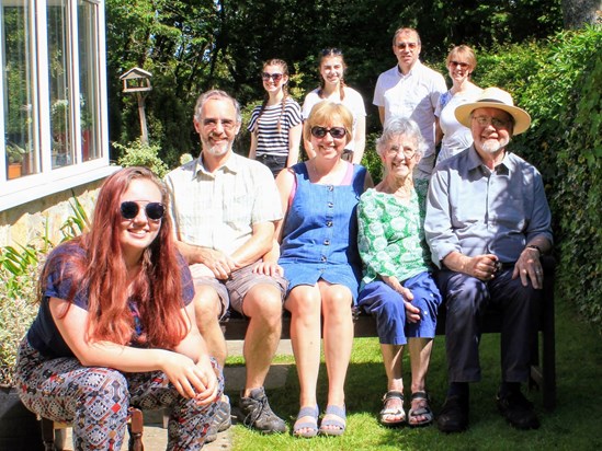 Family gathering at Longhirst, May 2020