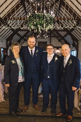 Nan, Marc, me and Grandad on my wedding day. 