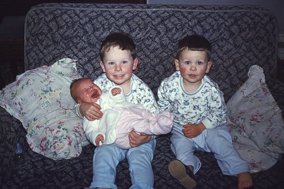 Gary, Paul and baby Alison