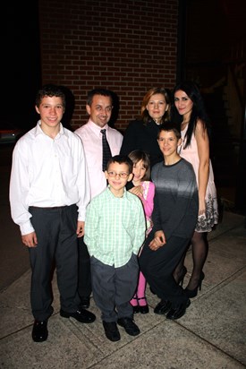 With Larisa's beautiful family...