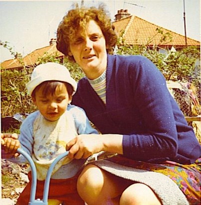 Mum and Shaun around 1970