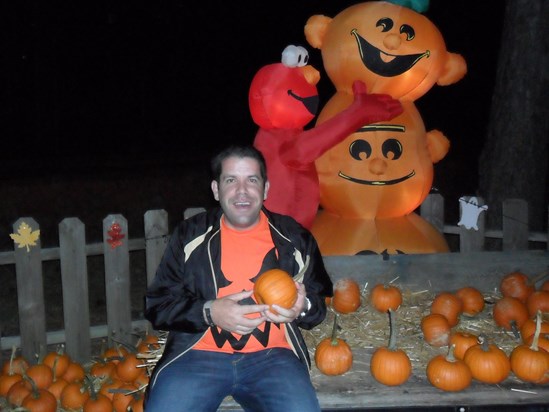 In the pumpkin patch - October 2012.
