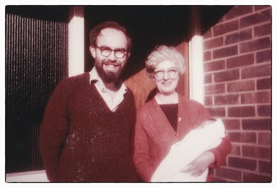 Alan with Mam and Gareth at home, Upper Norwood 1967