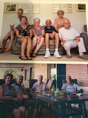 Happy times visiting Susan and John in Australia and meeting Phyl and Gordon. Elizabeth will be  greatly missed but never forgotten.