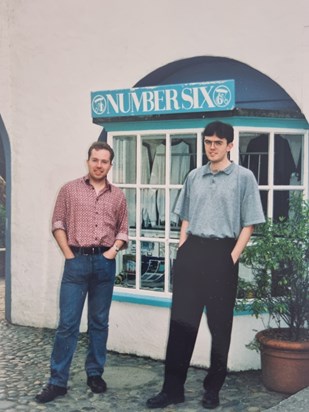 Me and Paul at Port Meirion around 1990/1991