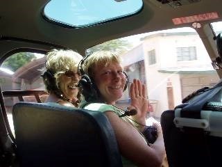 Helicopter ride in Africa, 2005?