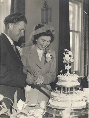 Tess and Paddy on their Wedding Day, 26th of March 1951