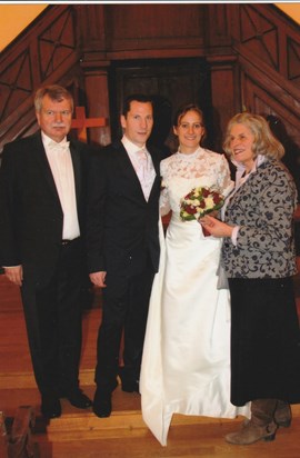 At the wedding of cousin Anne-Céline Barrier with Xavier in the Protestant church of Orleans, 2013 (1)