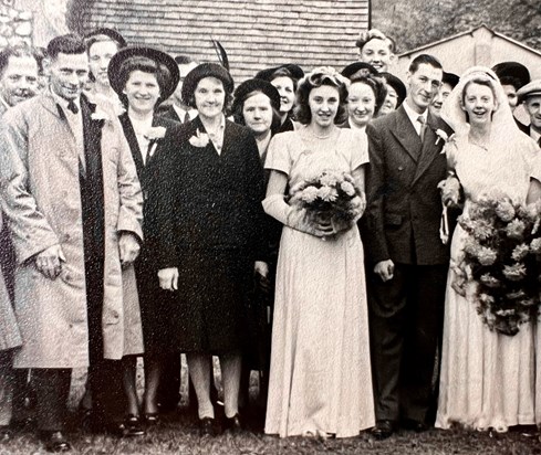 Jean as Bridesmaid to Jim and Lily