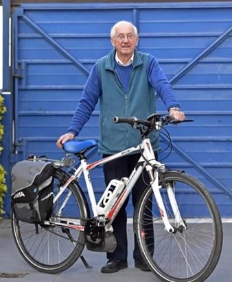 Dad with bike