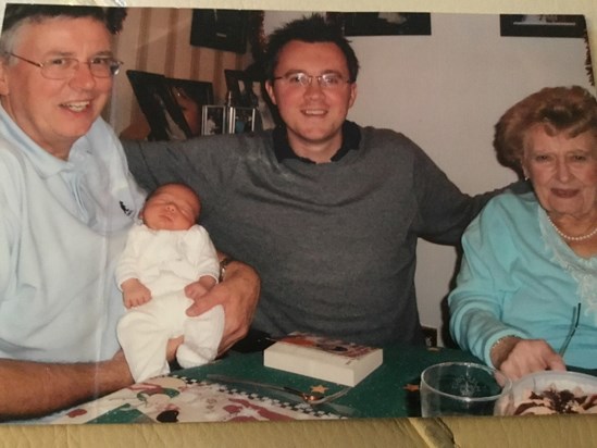 Four generations of Mills’ on the birth of James
