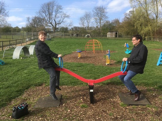 Mum and Dad having some fun at Waterfowl Sanctuary for Mother's Day 2019