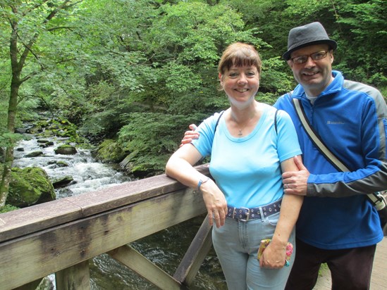 River walk in Lynton in Lynmouth.