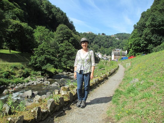 Riverside walk Lynton and Lynmouth.