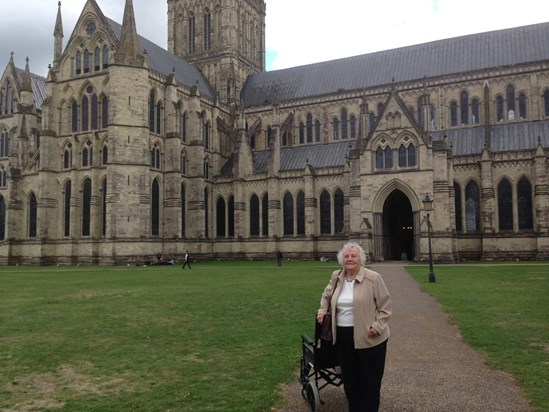 Salisbury Cathedral. We were looking for a Russian spies!