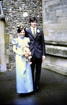 Reg and Barbara’s wedding at St.Albans Abbey