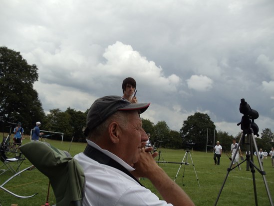 The wise and thoughtful Harry, no doubt surveying the archery field. His calm demeanour put confidence in all archers, young and old.