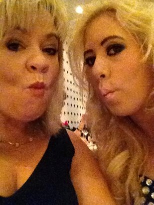 haha this was me and mum the other night.. thought ud like to share these happy memories xx