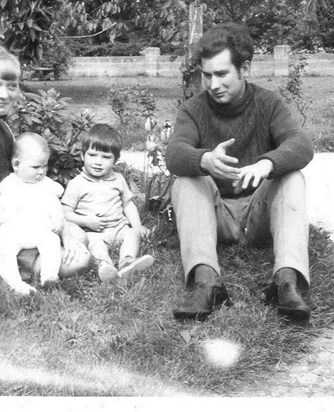 Ian with his brother Robert and his Dad Anthony Davies