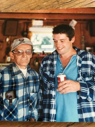 Grandpa George Spenle with his grandson Michael Spenle *