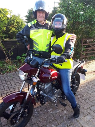 Can finally ride alongside my Dad xx