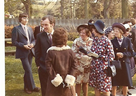 Wedding group 1974 in Bolton-le-Sands
