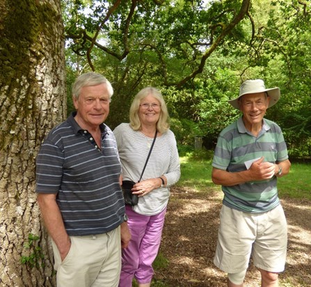 Tim, Jill & Giles doing some local history research June 2018