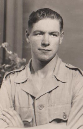Willie at 18 years old in the army 