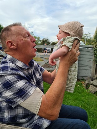 Grandad and his best boy, missing you every minute of every day. Love you, Your Teddy xxx