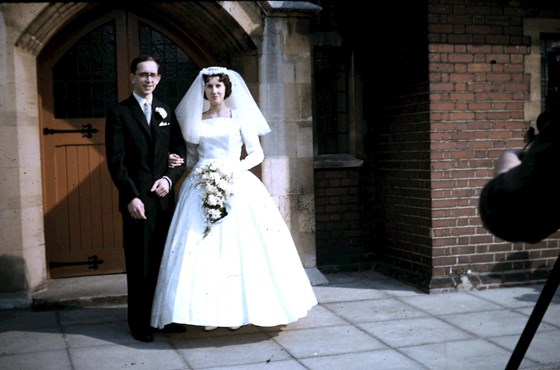 Mum & Dad on their wedding day 25 March 1961