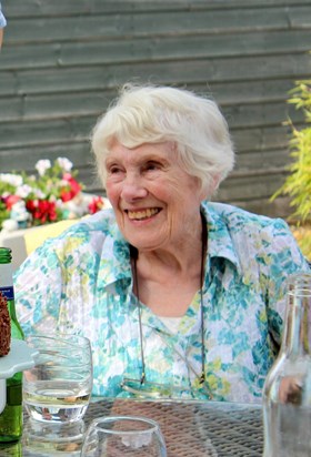 Grandma in Shenley in August 2014