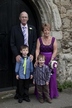 mum dell and cheeky boys.  They loved their Grandad x