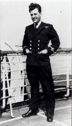 Tony in the merchant navy when he was a young man