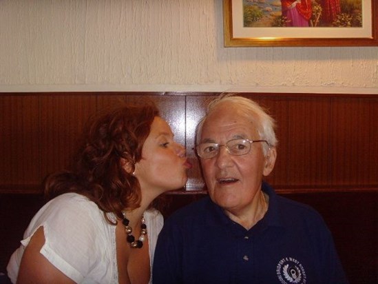 A well deserved kiss for a wonderful man xx